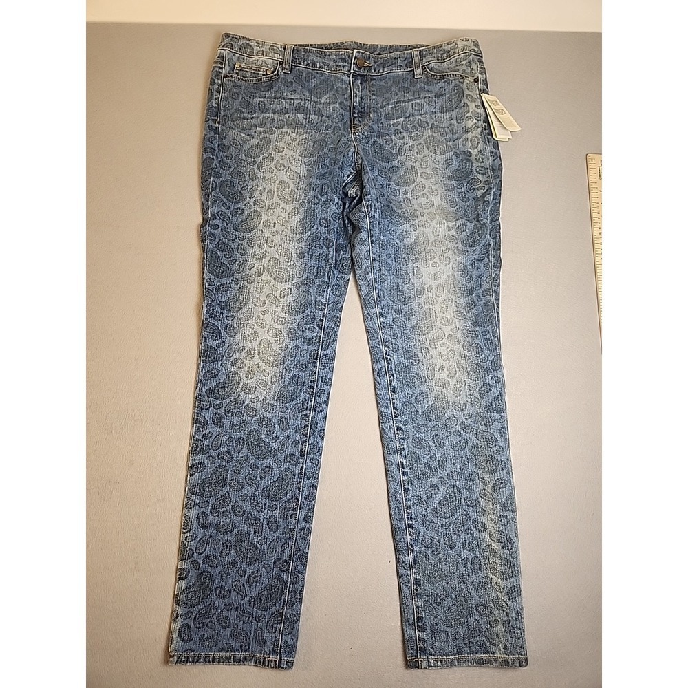 NWT Michael Kors paisley jeans size 18W